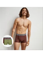 Pánske boxerky 2ks DIM COTTON 3D FLEX AIR BOXER 2x - DIM - green