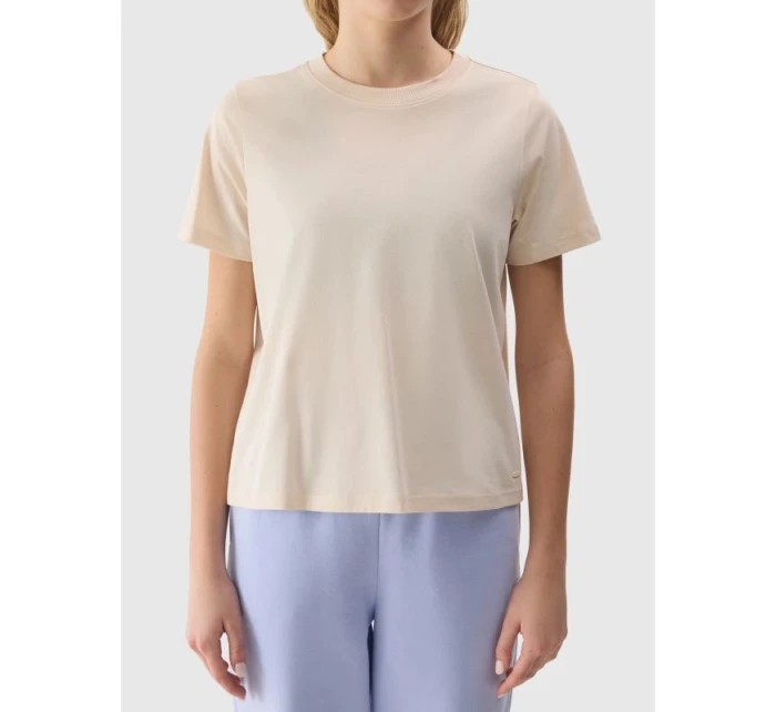 Dámske hladké tričko z organickej bavlny 4F