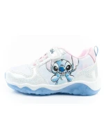 Leomil detská športová obuv tenisky Stitch ľahký suchý zips LED modrá