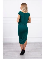 Sukienka asymetryczna ciemno zielona Sukienka asymetryczna ciemno zielona