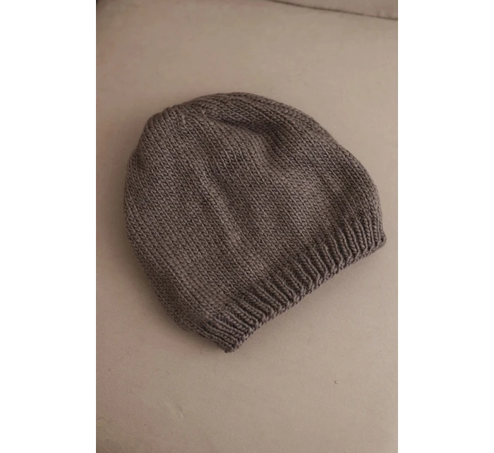 Čepice s rolováním Magda K293 camel