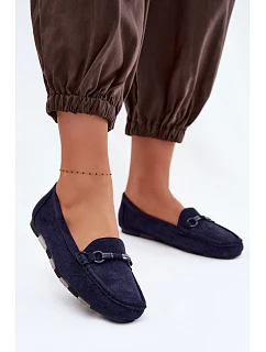 Dámske ploché mokasíny Dark Blue Olisa