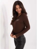 Blúzka RV BZ A1055.29P tmavohnedá Blúzka RV BZ A1055.29P tmavohnedá