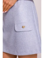 model 20970810 Mini šaty áčkového střihu světle modré - Moe model 20970810 Mini šaty áčkového střihu světle modré - Moe