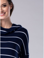 Look Made With Love Šaty 729 Marinella Stripes námornícka modrá/biela