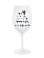 Nájdem princa, keď vypijem víno - pohár na biele víno 350 ml