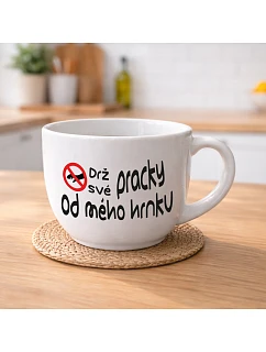 HOLD YOBS BY MY MUG - MEGA XXL keramický hrnček 1000 ml