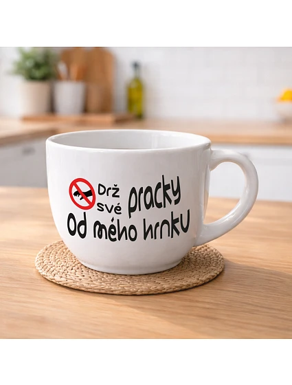 HOLD YOBS BY MY MUG - MEGA XXL keramický hrnček 1000 ml