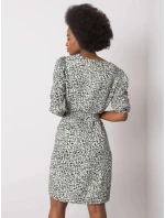 Dámské šaty LK SK model 21210028 Khaki zelená Lakerta - FPrice Dámské šaty LK SK model 21210028 Khaki zelená Lakerta - FPrice