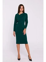 Dámske šaty S376 Tmavo zelená - Stylove