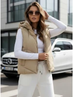 Dámska prešívaná vesta LIKEHUGS beige FashionStreet TY4979