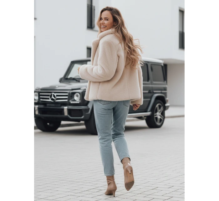 Dámský  krátký béžový model 21990776 - Dstreet