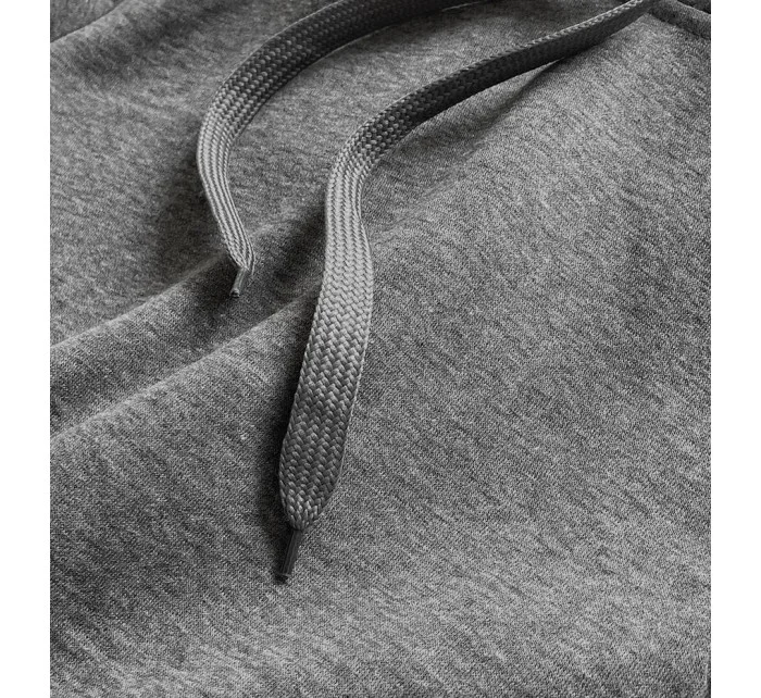 Tmavě šedá dlouhá tepláková mikina model 17793364 - J.STYLE Tmavě šedá dlouhá tepláková mikina model 17793364 - J.STYLE