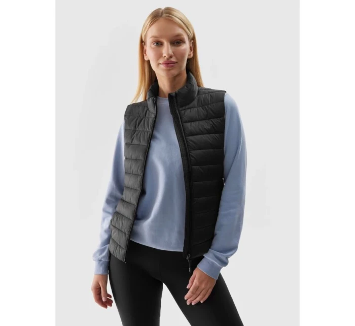 Dámska bunda bez rukávov 4F 4FRSS24TVJAF101-20S z recyklovaného páperia