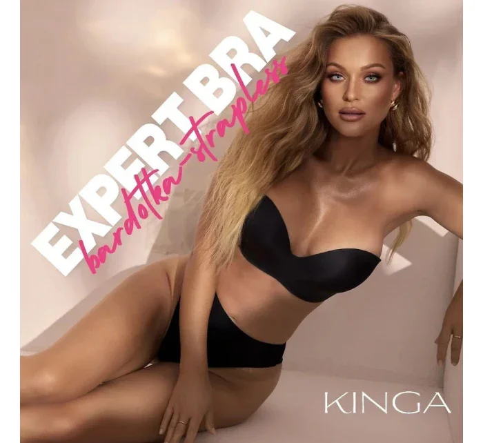 Dámska podprsenka bardotka BC-1167 Black - Kinga