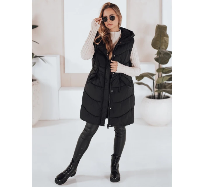 Dámska prešívaná vesta GAMIS čierna FashionStreet TY3291