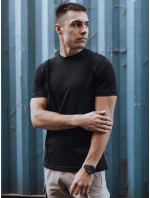 Pánské tričko bez potisku černé Dstreet model 21975543 - FashionStreet