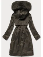 ZIMOWA KURTKA DAMSKA NA MISIU KHAKI model 21243996 - S'WEST