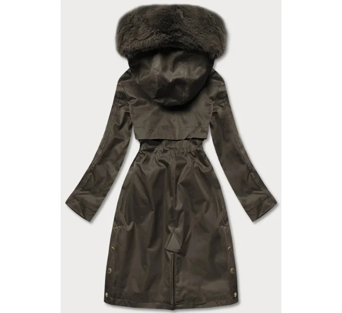 ZIMOWA KURTKA DAMSKA NA MISIU KHAKI model 21243996 - S'WEST