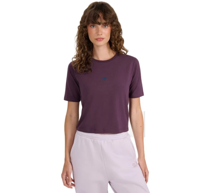 Dámske tričko 4F F2971 tmavo fialové 4FWAW25TTSHF2971 50S Dámske tričko 4F F2971 tmavo fialové 4FWAW25TTSHF2971 50S