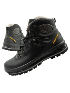 model 21479888 Nero pánské trekové boty kožené nepromokavé kotníkové boty - Grisport