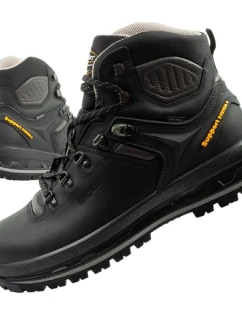 model 21479888 Nero pánské trekové boty kožené nepromokavé kotníkové boty - Grisport