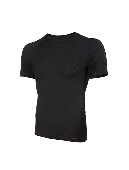 Vlnené termo tričko Brubeck Active Black - SS11710