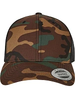 Flexfit 6606C/6606CA 5-panelová truckerová čiapka „Camo“ 55.606C camo/čierna