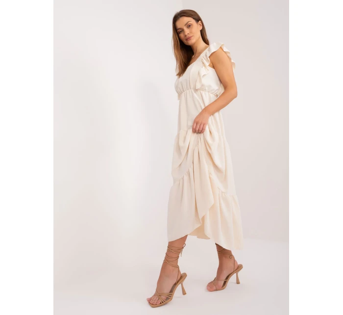 DHJ SK 8352 Šaty.04 svetlo béžová