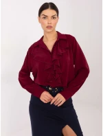 Koszula IT KS model 21795530 bordowy - FPrice Koszula IT KS model 21795530 bordowy - FPrice