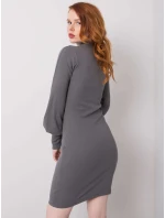 Šaty RV SK model 15003034 tmavě šedá - FPrice Šaty RV SK model 15003034 tmavě šedá - FPrice