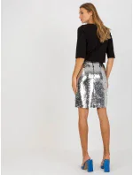 Dámska sukňa LK SD 507019.49 Strieborná - FPrice