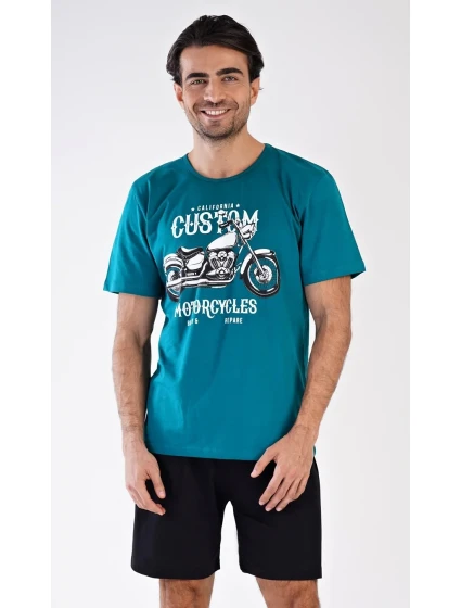 Pánske pyžamové šortky Motocykel