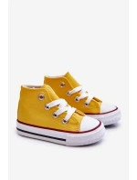 Dětské Vysoké Tenisky Žlutá Filemon Dětské Vysoké Tenisky Žlutá Filemon