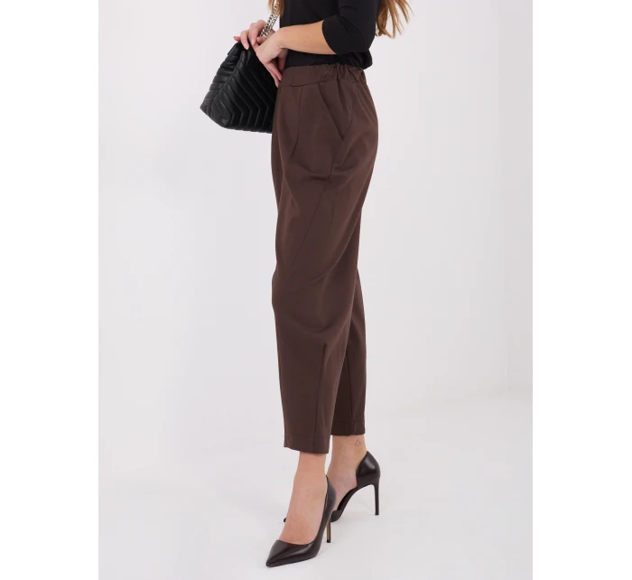 Spodnie IT SP model 21782428 brązowy - FPrice Spodnie IT SP model 21782428 brązowy - FPrice