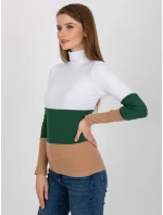 Dámska blúzka RV BZ 8465 1.08P biela zelená - FPrice