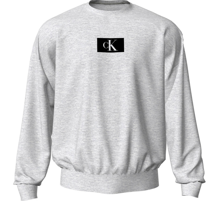 Pánska mikina Lounge Sweatshirt CK96 000NM2415EP7A šedá - Calvin Klein