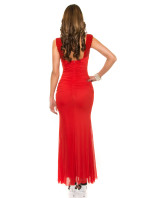 Red-Carpet-Look!Sexy KouCla gala gown with pearls