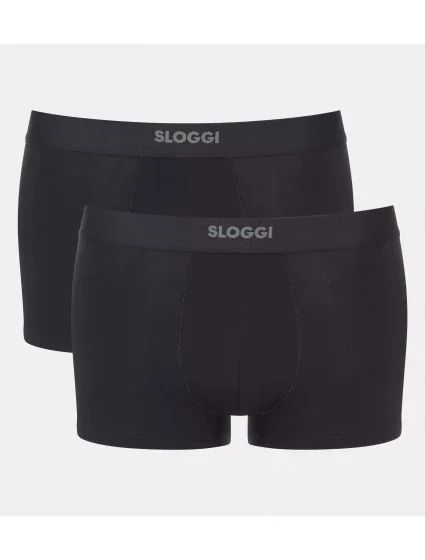 Pánske boxerky EVER Ease Hipster 2P - BLACK - black 0004 - SLOGGI