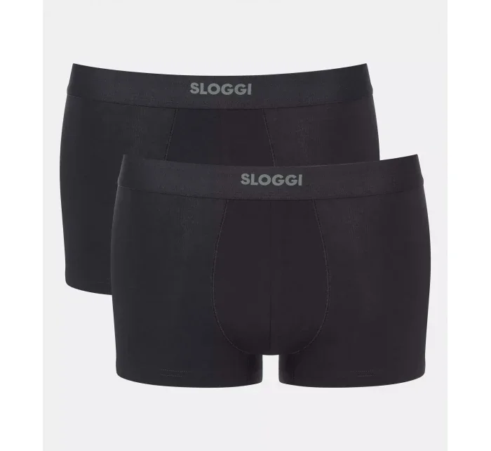 Pánske boxerky EVER Ease Hipster 2P - BLACK - black 0004 - SLOGGI