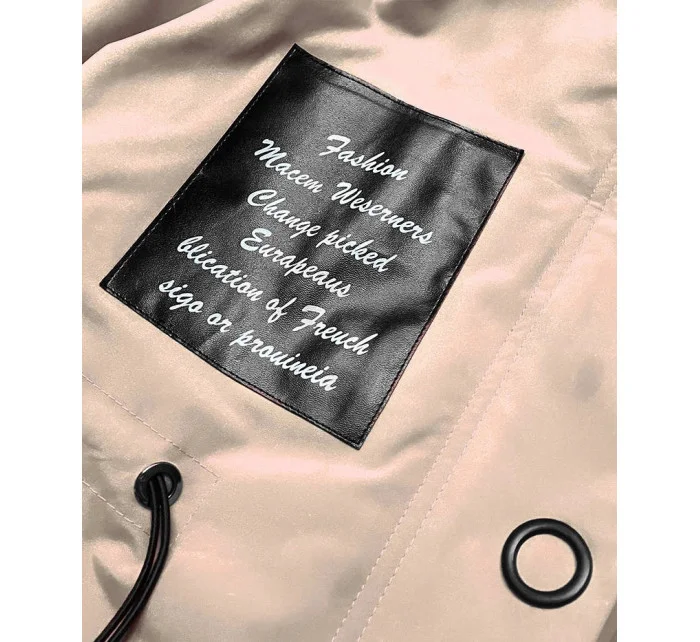 Lehká béžová dámská bunda parka model 20874864 - S'WEST