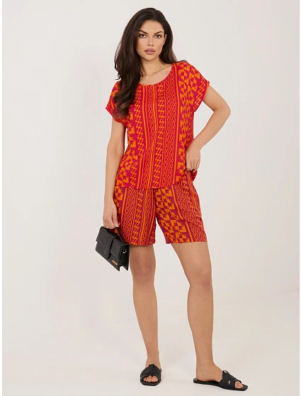 Bluzka model 22076809 pomarańczowy - FPrice Bluzka model 22076809 pomarańczowy - FPrice