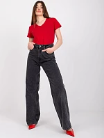 Tričko TW TS 1002.28X tmavo červená