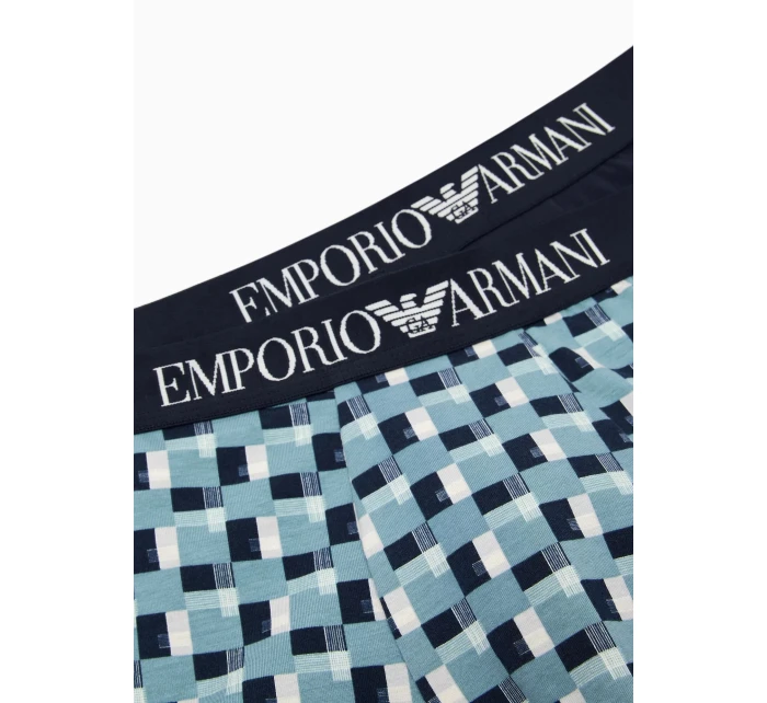 Pánske boxerky 111389 3F504 26642 zelenomodré - Emporio Armani Pánske boxerky 111389 3F504 26642 zelenomodré - Emporio Armani