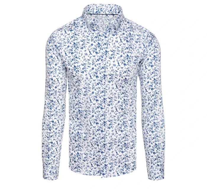 Pánska ležérna biela košeľa FashionStreet DX2670