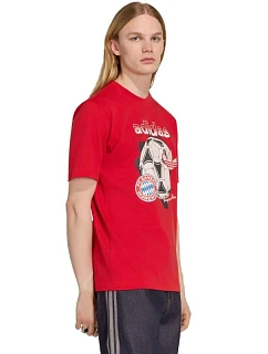 Pánské tričko FC Bayern Mnichov Graphic červené model 22544130 - ADIDAS