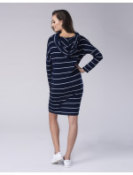 Look Made With Love Šaty 729 Marinella Stripes námornícka modrá/biela