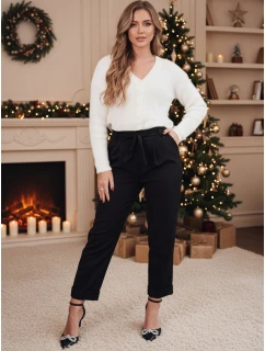 Dámske nohavice ELEGANTIS black FashionStreet UY2297