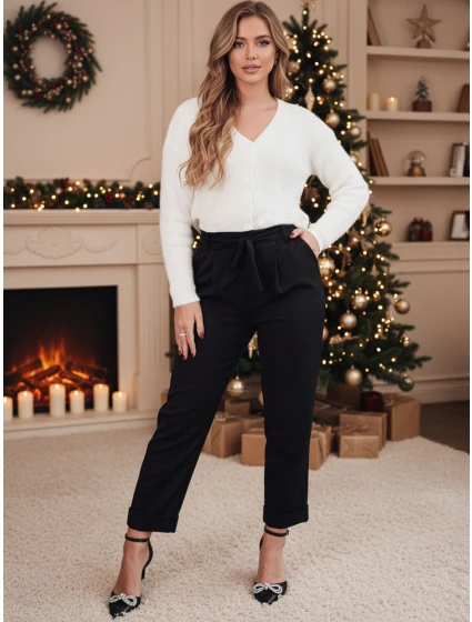 Dámske nohavice ELEGANTIS black FashionStreet UY2297