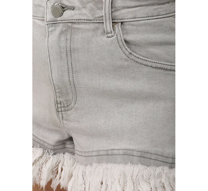 Dámske džínsové šortky roztrasené šedé FashionStreet SY0497